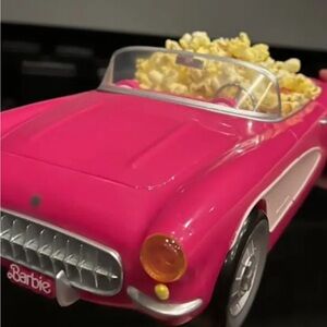 Barbie Hot Pink Convertible with Popcorn